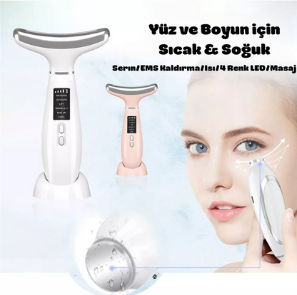 Roomeek™  LED Terapili Boyun ve Yüz Germe Cihazı