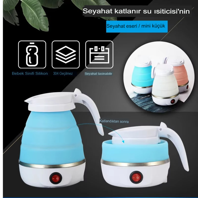 Roomeek™ Taşınabilir Mini Katlanabilir Silikonlu Su Isıtıcısı