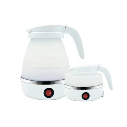 220V 0.6L Mini Folding Kettle Portable Water Heater 600W Silicone Compression Electric Kettle Home Kettle Easy to Travel